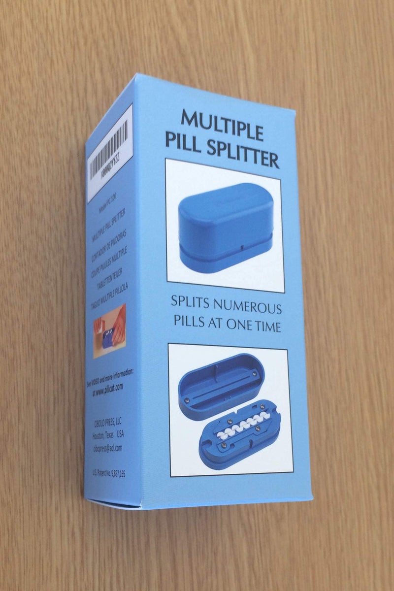 Pillcut Multiple Pill Splitter. Original Patented Design, with Accurate Pill Alignment, Sturdy Cutting Blade and Blade Guard, for Splitting and Quartering Round or Oblong Pills.US Patent No. 9,827,165. - Image 2